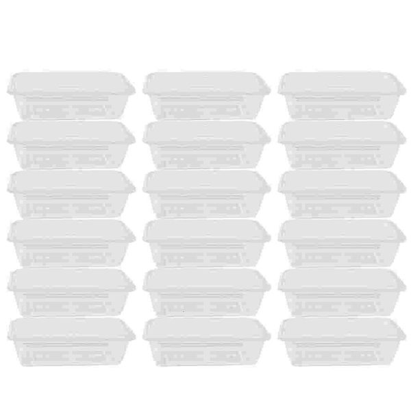 Conteneurs de préparation de repas transparents avec couvercles Boîtes à lunch Bento Boîtes de rangement pour salades de fruits 500 ml Boîte d'emballage à emporter pour aliments jetables 240108
