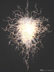 Clear Murano kroonluchters plafondlamp handgeblazen glas verlichting unieke kristallen kroonluchter voor woonkamer