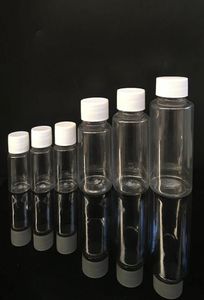 Прозрачная пластиковая бутылка из ПЭТФ с широкой горловиной для упаковки лекарств и продуктов питания от 5 мл до 300 мл целиком8030632