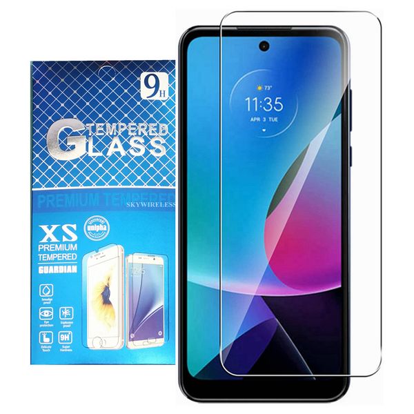 Protecteurs d'écran de téléphone transparents en verre trempé pour Motorola Moto G Play 2023 Stylus 5G 2022 Power Pure Edge T-Mobile Revvl 6 Pro 6Pro Nord N300 N20 N200 Film résistant