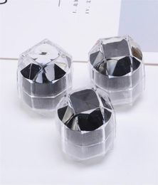 Cajas de exhibición de pendientes de anillo de plástico transparente, cajas organizadoras de almacenamiento de cuentas colgantes, caja de paquete, caja de joyería de regalo 7737574