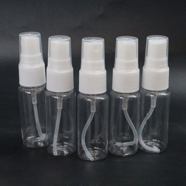 Bouteilles de pulvérisation en plastique transparent 20 ml Pulvérisateurs à brume fine vides pour atomiseur de parfum de voyage pour solutions de nettoyage ou eau de désinfection Qxpds
