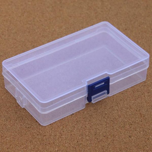 Caja de almacenamiento de plástico transparente Contenedor Herramientas Caja Tornillo Costura Cajas de PP Componente transparente Tornillo Joyero LX6098