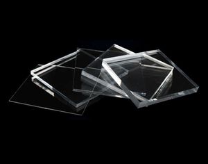 CLEAR PLEXIGLASS SHEEL SULTER Transparant Plastic Blad Acryl Board 2mm 3mm 4mm 5mm 10mm Dikte 100 * 100mm Acrylblok