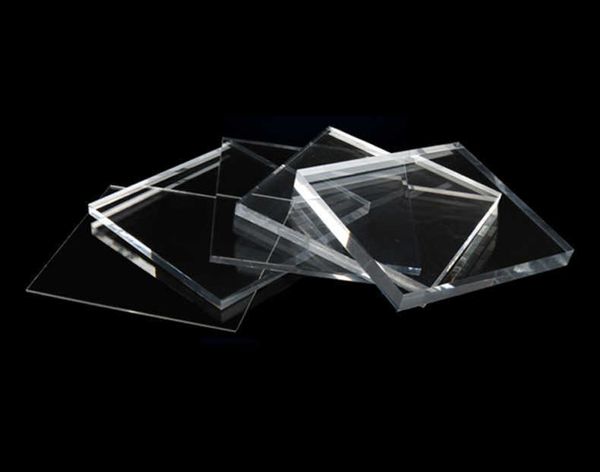 Coupe-feuille de plexiglas transparent feuille de plastique transparente panneau acrylique 2mm 3mm 4mm 5mm 10mm épaisseur 100*100mm bloc acrylique