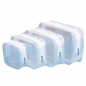 Duidelijke PVC -tassen reisorganisator transparante make -uptas schoonheidsspecialiste cosmetische tas schoonheidsbehozels toilettas make -up zakje wassen t0nk#