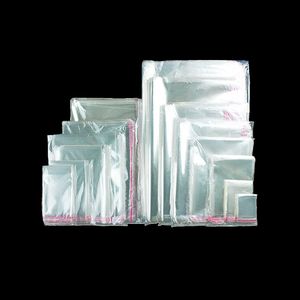 Sacs en cellophane refermables transparents, sacs en cellophane auto-adhésifs en plastique OPP pour boulangerie, pain, bonbons, biscuits, pâtisserie, savon, bougies, cartes, emballages cadeaux.