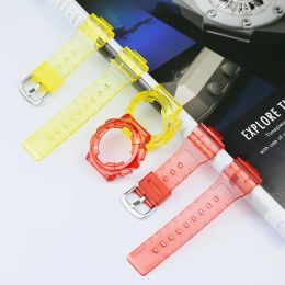 Clear en résine Watch Band Case accessoires de montre pour Casio Baby-G BA100 110 112 120 STRAPE DE MONTRATION EN SPORTS SPORTS OUTDOOR