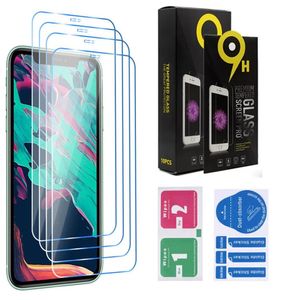 Protecteurs d'écran transparents Film de couverture complet pour iPhone 14 Plus 13 12 Mini 11 XR Xs Max 14 Pro Max en verre trempé avec emballage de vente au détail 9365005