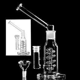 Duidelijke schroefglas Bong Heady Tobacco Water Rookpijp Hookahs Bubbler Rookaccessoires met Bowl Ash Catcher