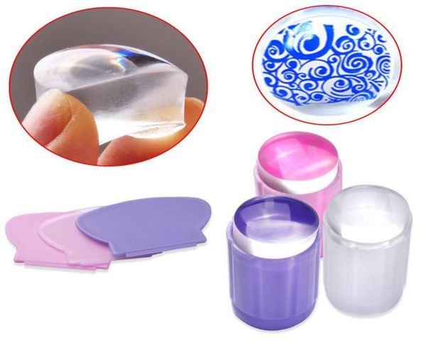 Estampador de silicona transparente, sello para estampado de uñas, rascador, plantilla de manicura de transferencia de impresión de esmalte, herramienta 6967054