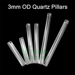 Clear Solid Quartz Pillars Slurper Insert 3mmOD 20mm 30mm 40mm Lengte met uitstekende warmtebehoud Gemaakt voor Control Towerl Blender Dab Bangers YAREONE Groothandel