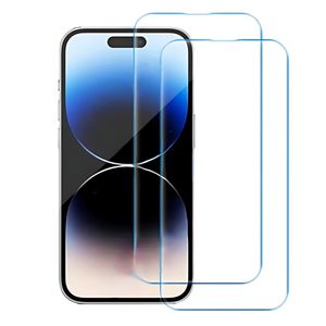 Protector de pantalla de vidrio templado transparente 2.5D 9H para iPhone 14 Pro Max 14Pro 13 13pro 12 11 XS 7 8 Plus Samsung S23 S22 S21 FE A33 A53 A73 A32 A52 A72 5G A30 A50 Precio de fábrica