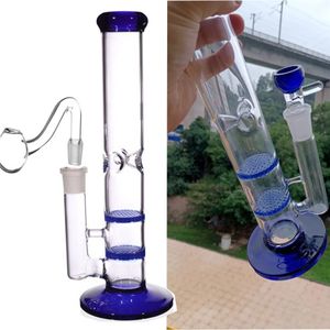 Bongs à eau en verre de 25 cm de haut, tuyau en verre de fumée, plates-formes Dab, narguilés, huile en verre épais avec joint de 14mm