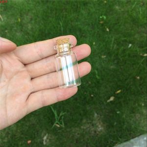 Bocaux de bouteilles en verre Transparent clair avec liège décoratif cadeau de mariage artisanat 50pcs 24*45*12.5mm 10mlhigh qty