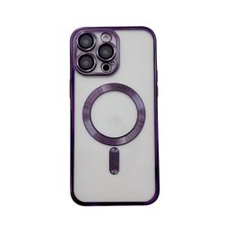 Duidelijke transparante magnetische telefoonhoesjes met lensfilm voor iPhone 14 plus 13 12 11 Pro Max eenvoudige elektropleren CD -patroonomslag Anti Drop Shockproof Soft Shell