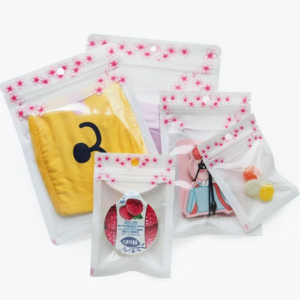 Clair Transparent auto-scellant sac refermable alimentaire bonbons Cookie bijoux cadeau sacs emballage carte chaussette sac en plastique LX2950