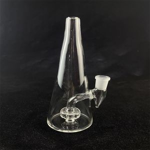 Flacon triangulaire transparent en verre pour narguilé, plate-forme DAB, pipe à fumer, joint de 14mm, bienvenue sur commande