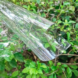 Tissu en PVC ultra-transparent ultra-transparent Sags de protection des sacs de protection des sacs de protection de décoration de bricolage flexible en verre étanche.