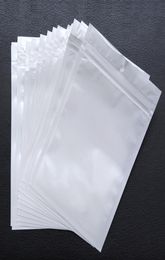 Clear White Pearl Plastic Poly Opp Bag Zipper Zip Lock Packages de vente au détail Mylar Bags Bijoux Food PVC plusieurs taille disponible1650631