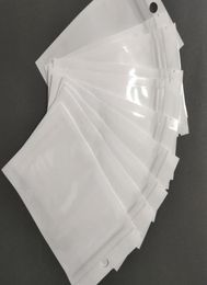 Sac d'emballage en plastique Poly OPP transparent blanc perle, bijoux alimentaires, plastique PVC, plusieurs tailles disponibles pour étui de téléphone et câble USB, fermeture éclair 9039577