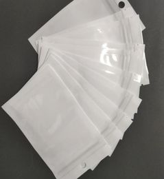 Clear White Pearl Plastic Poly Opp Emballage Sac Bijoux PLIMES PVC PLASS