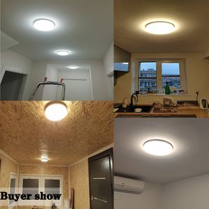 Promoción de liquidación luces de techo led cuadradas redondas 48W 36W 24W 18W lámpara 110V 220V luces para habitación dormitorio