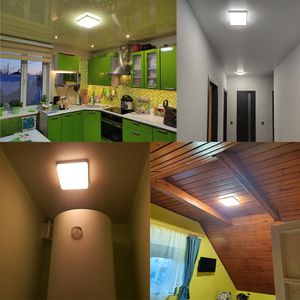 Opruimingspromotie LED plafondlampen rond vierkant 48W 36W 24W 18W lamp 110V 220V Lichten voor kamer slaapkamer draadloze keuken onder kast