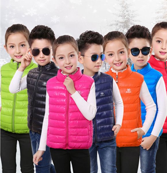 Vente de dédouanement d des gilets Ks Girls sans manches mignons veste d'hiver