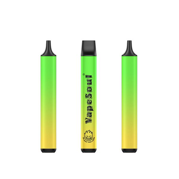 Vente de dédouane Vapeoul 1000 Vape Pen avec 400mAh Batterie 4 ml Pod 15 Colors Mini Soul Smile Autorisé