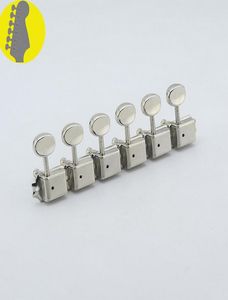 Opruiming Stemsleutels 1 Set Kluson 6 Inline Vintage Gitaar Machine Heads Tuners Nikkel GEMAAKT IN KOREA6630300