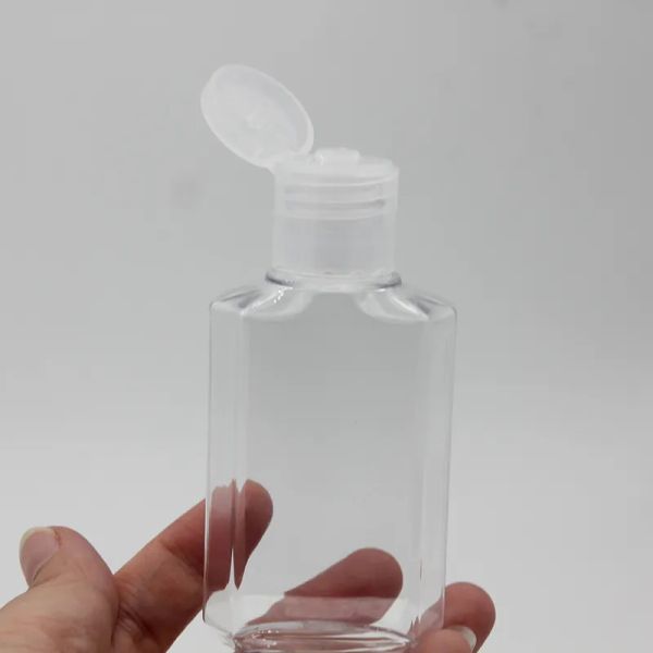 Bouteille compressible ClearPet 60 ml pour savon désinfectant pour les mains - Magasin d'usine de format voyage