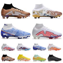 Cleats Boots Men Boys Soccer Shoes Black Football Boots White Multi Football Blue Cleats Designer Boot Sneakers Trainers Maat 39-45