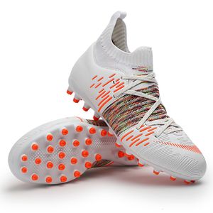 Cleats voetbalvoetbal mannen kleding schoenen kinderen laarzen turftraining hoge top enkel sport sneakers kwaliteit ag fg indoor maat 34-45 230815 876