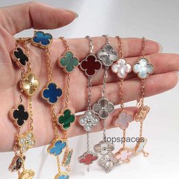 Cleef Four Van Clover Bracelet Designer Leaf Jewelry 4 Leef Women Charm Bangle Sports Network Celebrity Light H