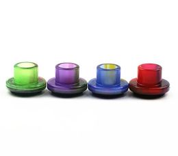 Cleito 120 TIP TIPS EPOXY RÉSINE LAVE BORE DRIP TIP BUCHE POUR ASPIRE CLEITO 120 ATOMERZ TANK COIL 8 COULEURS E Cigarette Accessoires ZZ