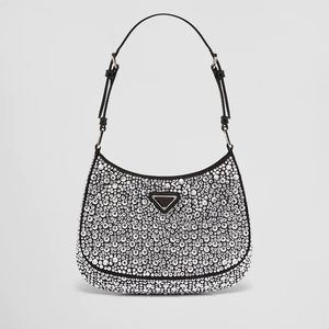 CLEO TOTE BAG Women Designer Bags Italiaanse luxe driehoek Brand Handtas Maat 22x18x5cm Model 1BC169