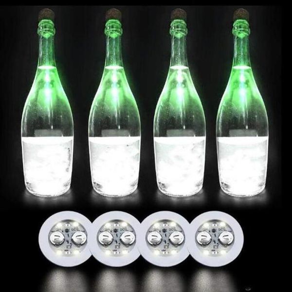 Clephan clignotant GLOW LED Bottle autocollant Course Lights Coup de coupe clignotant Batterie alimentée pour le vase de barre de mariage de fête de Noël