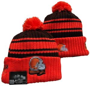 Cleveland Beanie Beanies SOX LA NY équipe de Baseball nord-américaine Patch latéral hiver laine Sport tricot chapeau Pom crâne casquettes A9