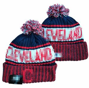 Cleveland Beanie Idians Mutsen Noord-Amerikaanse honkbalteam zijpatch Winterwol Sport gebreide muts Skull Caps A0