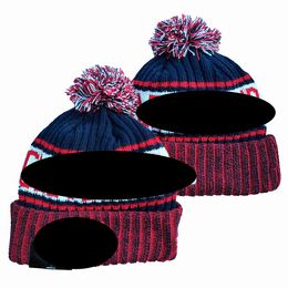 Cleveland''Indians''Bobble Hoeden Baseball Ball Caps 2023-24 Modeontwerper Bucket Hat Chunky Knit Faux Pom Beanie''MLB Kerstmuts