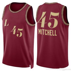 Clevelands Cavalier Donovan Mitchell Darius Garland Camisetas de baloncesto Jersey 6 Lebron 23 James Retro Red Stitched City Hombres Camisa transpirable transpirable S-XXL