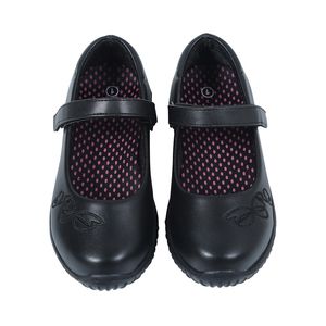 CLIBEE Zapatos de uniforme escolar para niña Niñas Negro Mary Jean Súper liviano Volver a vestir Pisos 26-37 220225