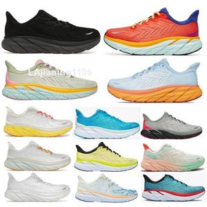 Clifton 8 Running Shoes Mens Woman Trainers Sneaker Hok Hola One Run Cliftons 8S Triple Black White Orange Beige Nimbus Maat 5,5 - 12