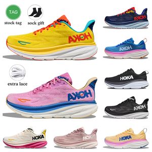 Clifton 9 8 Zapatillas para correr para hombre para mujer Bondi 8 Blanco Negro Malla Entrenadores Carbon X2 Nube Rosa Espuma Gente libre Airy Azul Niebla Mujeres Corredores Zapatillas deportivas Tamaño 36-45