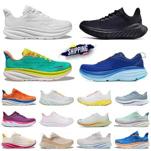 Clifton 9 zapatillas para correr Hokah Men Bondi 8 Carbon X 2 Sneakers Hokka Camino absorbente Mensificación para hombres al aire libre Hok Top diseñadores Mujeres para hombres Entrenadores