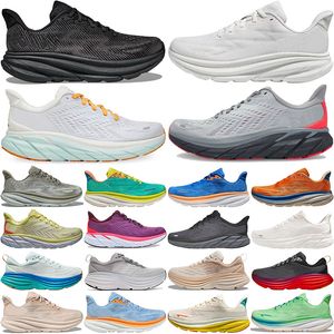 Clifton 9 Running Sneakers Designer Chaussures Hommes Femmes Bondi 8 Sneaker One Womens Challenger Anthracite Randonnée chaussure Breathable Mens Trainers sportifs extérieurs S