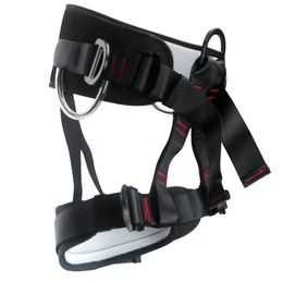 Arnés de escalada Sentada Busto Cinturón de poliéster Saféy de montañismo para el asiento de trabajo en el aire al aire libre 240325