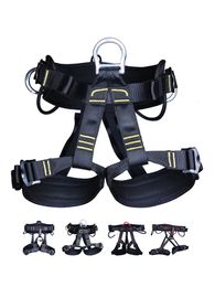 Harnais d'escalade XINDA randonnée en plein air escalade demi-corps taille soutien ceinture de sécurité travail en hauteur harnais équipement de sport aérien 231021