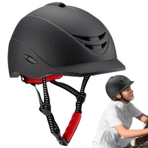 Cascos de escalada Casco ecuestre ajustable para adultos 52-62 cm Casco de equitación Hombres Mujeres Gorras de equitación Protectores corporales ecuestres transpirables M/L